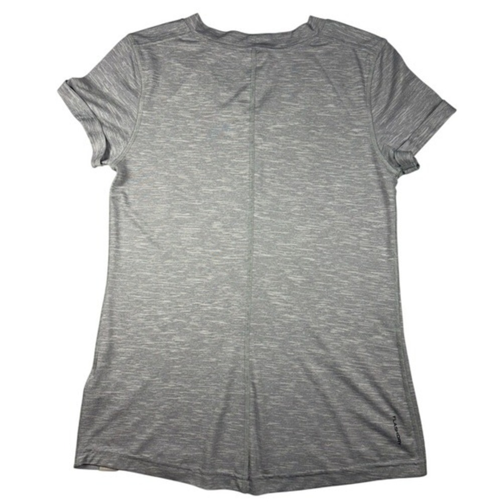 The‎ North Face Womens FlashDry V Neck Short Sleeve Athletic T Shirt Gray S P - Picture 2 of 8
